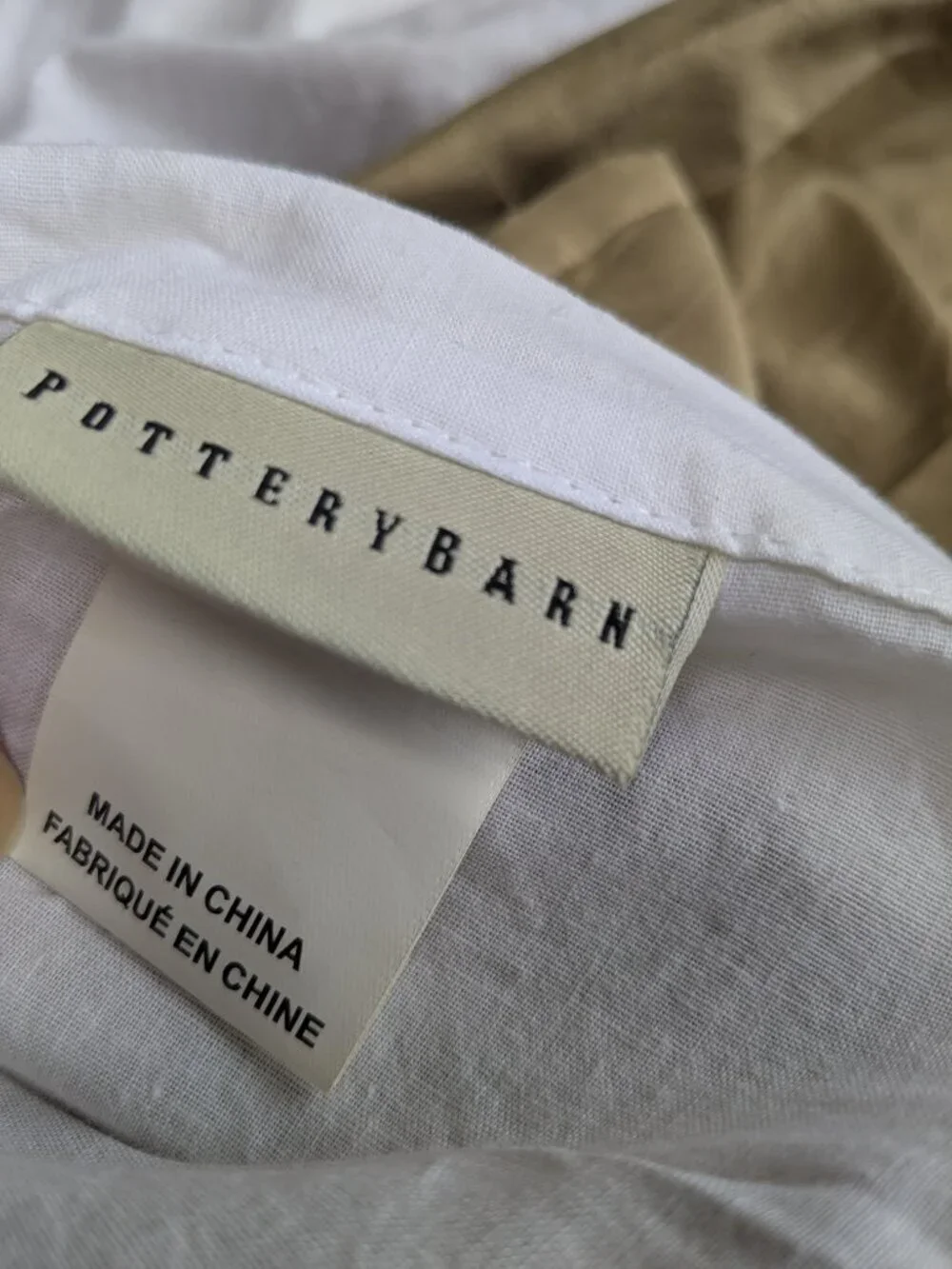 Pottery Barn Gold Silk Dupioni Lined Curtain Panel Flawed Marked 50x108